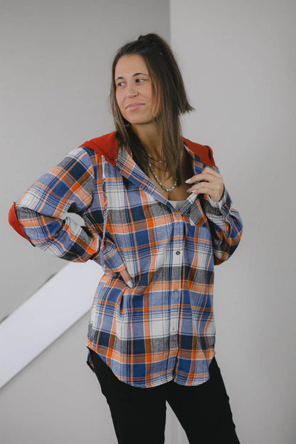 Over And Out Hooded Flannel