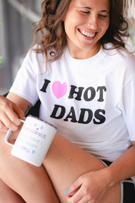 I Heart Hot Dads Graphic Tee