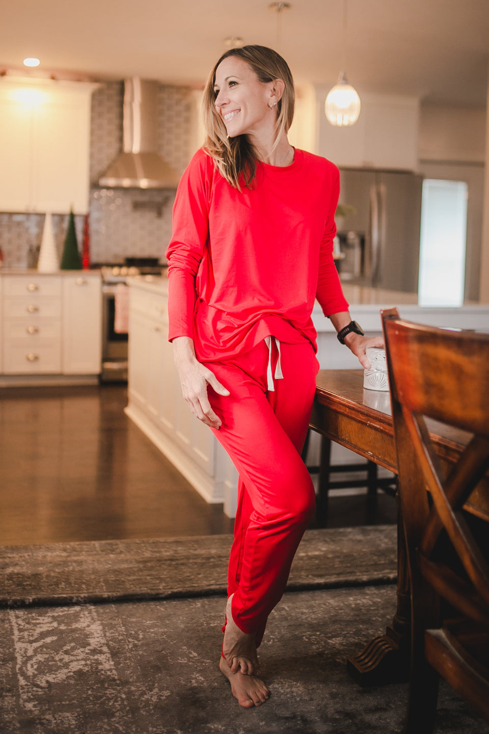 At Home Loungewear Set - Red