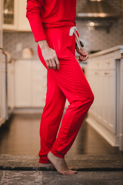 At Home Loungewear Set - Red