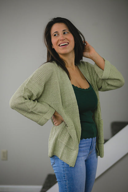Fiore Open Pocketed Cardigan
