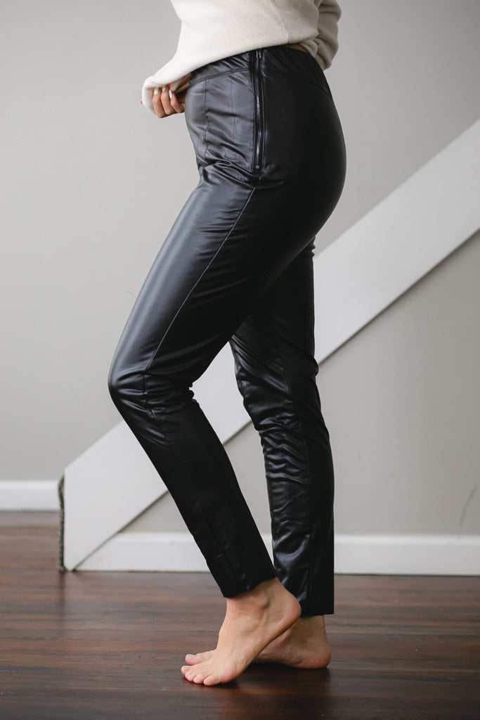 Staycationer Faux Leather Pants